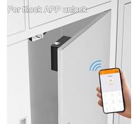 FUANA 3 in 1 Electronic Door Lock for Wood Doors, IC Card/NFC/APP Unlock,forTTlock App, Invisible Smart Lock for Furniture, Cabinets, Drawers, Black Door Lock