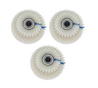 FUANA 3-Pack White Nylon Motor Gear Set Compatible with AKM 100SX E-Bike, 39T and 27T Teeth Replacement Kit, Distinguish Left Right Tilt
