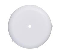 FUANA 32pcs 1-1 2"" Wrought Iron Furniture Glides, for Heavy Duty for Plastic Chair Leg Outdoor Patio, Noise Reduction Floor Protectors Metal Tables and Chairs, Weather with Drainage, White