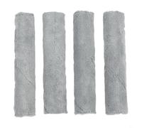 FUANA 4 Pack Replacement Roller Mop Aqua10 Track Complete and Aqua10 for Pro Track, Microfiber Washable Mop Wheels Robot for Vacuum Cleaner Efficient Floor Cleaning