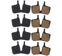 FUANA 4 Pairs Semi-Metallic Disc Brake Pads for Magura MT5 MT7, Long Life Low Noise Design, High Performance Mountain Bike Braking System Replacement