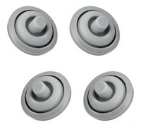 FUANA 4 Pieces Pressure Cooker Gasket for WMF Perfect Plus, Silicone Sealing Washers Grey