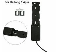 FUANA 4 Pin 5 Pin E-bike Battery Mount Bracket Holder for Hailong 1 1-2 G56 G70 with Anderson mini or XT60 Female Connector, Black/Silver Bike Repair Kit