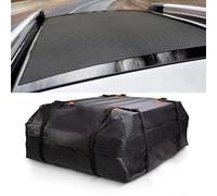 FUANA 420D Heavy Duty Waterproof Rooftop Cargo Bag for Car Roof Storage 425L Capacity 112 * 87 * 44cm with Dustproof Oxford Cloth Bike Repair Kit