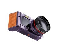 FUANA 4K Digital Mirrorless Camera 96MP 50x Digital Zoom with WiFi, 3.5-inch HD Display for High-Definition Imaging, Compatible with 512GB Storage, White Purple