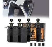 FUANA 4pcs Adjustable Auto-Stop Tire Deflator Valve Kit (10-30 PSI) Screw-on Tyre Air Down Tool For Vehicles Motorcycle Offroad 4x4 Automotive Exterior Accessories