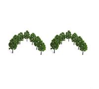 FUANA 50 Pack 1:100 HO for Scale Model Trees 35cm Realistic for Plastic Miniature Trees Train Railway Models Dioramas and Landscape Decorations