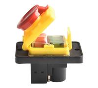 FUANA 7-Pin Momentary Push Button Switch for 400V 15A Electromagnetic Starter, IP54 Rated for Power Tools and Magnetic Drills Electric Tester Sensor Receiver