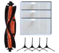 FUANA 8Pack Vacuum Replacement Kit For CONGA 7690 M20 Includes 1 Main Brush, 3 Filters, 4 Side Brushes