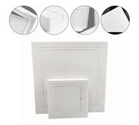 FUANA Access Panel Inspection Hatch Cover for Pipes, 100x100mm to 200x200mm, White ABS Wall Repair Door with Hinged Design Radiator Accessories