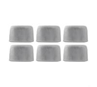 FUANA Activated Charcoal Water Filter Cartridges Compatible with Brewers, 6-Pack Coconut Shell Carbon Elements for Better Tasting Coffee(6pcs)