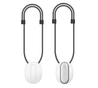 FUANA Adjustable Magnetic Chest Mount for PLAUD NotePin AI, Metal + Nylon Quick Release Lanyard with Secure Fit and Lightweight Design Earphone Cable