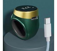 FUANA Adjustable Waterproof Smart Ring with Digital Counter for Prayer Reminders, for Daily Activity Tracking, 6.3 x 4.9 cm, for Red/Green/Purple/Gold Earphone Cable