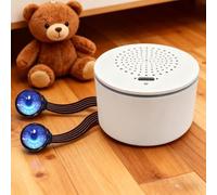 FUANA AI Box Robot for ESP32-S3 and DEEPSEEK with 0.71 Inch Customizable Electronic Eyes, Voice-Activated Expression, ABS+AI Material, White Earphone Cable