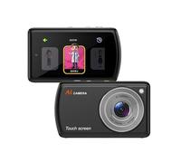 FUANA AI Smart Digital Camera: 13MP Dual Lenses, 3.6-inch HD Touchscreen, WiFi Sharing, 8GB Built-in Memory, Expandable to 32GB TF Card, Rechargeable 2000mAh, Black BlackJapan