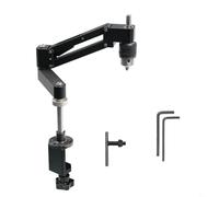 FUANA Aluminum Alloy Cantilever Tapping Bracket For Hand Drill With Horizontal Vertical Adjustment, Lightweight CNC Oxidized Frame, Clamping Range 1.5-10mm