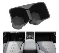 FUANA Armrest Storage Box with 3-Compartment Organizer, Non-Slip Mat & Coin Holder for BYD ATTO 2 (2025-2026), 5L Capacity, ABS, Black