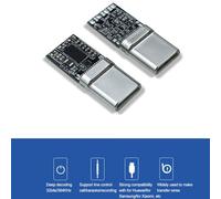 FUANA Audio Earphone USB Type-C to 2.5/3.5/4.4mm AUX Adapter for HiFi T01s with 32bit Decoder and Metal Housing Earphone Cable