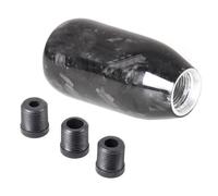 FUANA Car Gear Shift Knob Universal, Carbon Fiber Gear Shift Lever, Manual Shift Lever Cover, Gear Knobs Shifter Adapter