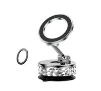 FUANA Car Instrument Panel Phone Holder Magnetic Vacuum Adsorption with 810° Rotation and N52 Double Magnetic Ring, Compatible with 12-16, Black