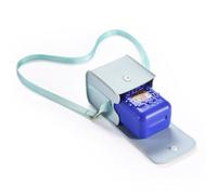 FUANA Carrying Case for Bitzee Interactive Pets, PVC Storage Bag for Bitzee Magicals, Compact 7.2 x 6.3 x 8.3 cm, Purple Earphone Cable