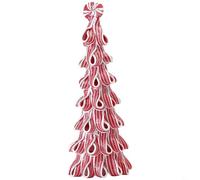 FUANA Christmas Decorations Luminous Clay Castle House Holiday Decorations Candy Tree Pendant For Mantels,Tables,Festive Christmas Holiday Decor13X13x16cm(C)