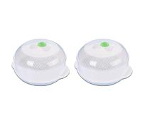 FUANA Compact Microwave Food Steamer, Plastic Steam Cooker with Transparent Lid for Vegetables and Rice, 21x21x12cm, White Rearview mirror rod