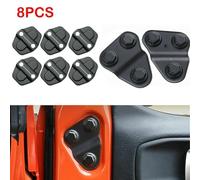 FUANA Complete 8PCS Door Lock Cover and Screw Protector Set for Jeep for Wrangler for JL JT 2018 2021 Automotive Replacement Parts