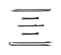 FUANA Complete Patio Umbrella Strap Set Adjustable Ratchet Tie Down 17-275cm Wind Stabiliser for 3-4m Cantilever Crank Tilt Parasol