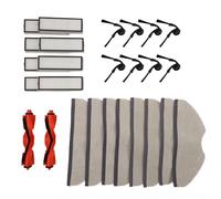FUANA Complete Replacement Kit for Xiaomi S40/OV81 Robot Vacuum, Main Brush Side Brushes Filters Mop Cloths 27-Piece Set Easy Install Deep Floor Cleaning