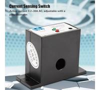 FUANA Current Sensing Switch for AC 0.2-30A with LED Indicator, Self-Powered No External Supply, 2000V Isolation, Hysteresis ≤1%, for SZC23-NO-AL-CH, Black Electric Tester Sensor Receiver