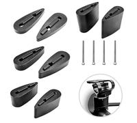 FUANA Cycling Handlebar Spacers 7075 Aluminum Alloy Bar Extensions 5 10 20 40mm Riser Time Trial Triathlon Bikes Comfort for Black Pair
