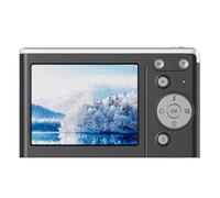 FUANA Digital Camera 4K 50MP with 16x Zoom, Anti-Shake, Fill Light, 2.8" HD Screen, Compact Portable Design for Travel, Compatible with Memory Card up to 32GB, White Black