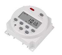 FUANA Digital Display Power Timer Switch, Weekly Programmable 24/7 Relay with 8 ON/OFF Settings per Day, for 110V/220V Systems, White Electric Tester Sensor Receiver