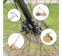 FUANA Disc Brake Pads for SRAM Elixir, E3/E5/E7/XX/XO, DB1/DB3/DB5, CR/ER Compatible, Semi-Metallic & Gold Copper Fiber, 29.8x32.2x4mm Bike Repair Kit