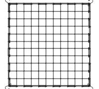 FUANA Elastic Trellis Net, Heavy-Duty Elastic Plant Net 3mm thickness for climbing plants, fruits, vegetables and flowers in gardens or pots (Black 4 * 4 Feet)