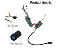 FUANA Electric Scooter Instrument Display Dashboard for Ninebot F2 Pro, Clear Screen with Speed and Power Level Monitoring, Waterproof Design, Green Black