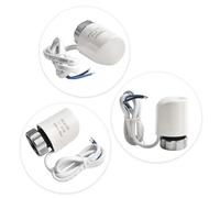 FUANA Electric Thermal Actuator for Floor Heating Radiator Valve AC230V M30x1.5mm 110N Thrust 3.5mm Stroke 90cm Cable White Radiator Accessories