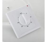 FUANA Electronic Mechanical Countdown Timer Switch for AC220V 86 Panel Wall Outlet Controller 1-120 Min Range 2000W with LED Indicator Electric Tester Sensor Receiver