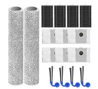 FUANA Eplacement Kit For Ecovacs for DEEBOT T90 Pro for OMNI Robot Vacuum And Mop Including Roller Mops, HEPA Filters, Dust Bags And Side Brushes