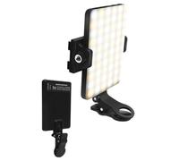 FUANA Fill Light Clip with 3 Color Temperatures 3000-7000K for Photography, 5W LED Pocket Light with CRI ≥80 TLCI ≥97, for Camera Tripod or On-the-Go Lighting Earphone Cable