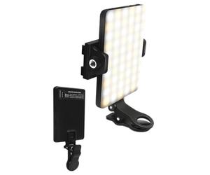 FUANA Fill Light Clip with 3 Color Temperatures 3000-7000K for Photography, 5W LED Pocket Light with CRI ≥80 TLCI ≥97, for Camera Tripod or On-the-Go Lighting Earphone Cable