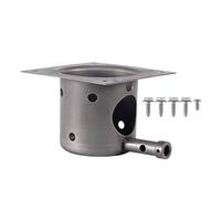 FUANA Fire Pot and Ignitor Replacement Kit with 7 Air Holes for Pellet Grill BBQ Accessory(A)
