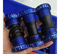 FUANA for Bicycle Hollow Shaft Integrated Tooth Plate Threaded Bottom Bracket 68/73mm with Aluminum Alloy Bearing - Black/Red Bike Repair Kit