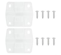 FUANA for Coleman Cooler, Hinge Measures 2 Inches High and 2-1/4 Inches Wide, Box for GENERAL Plastic Hinge Fold Hinge with Screws, 2X Cooler Hinges, 8X Screws
