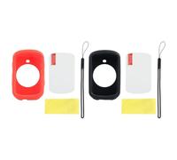 FUANA for Garmin for EDGE 530 Silicone Case Cover with Tempered Glass Screen Protector for Road or Mountain Bike Cycling Computer Protection Bike Repair Kit