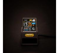 FUANA for GeekMagic Weather Stock Price Ticker Clock with 1.3" IPS Display, 240x240px, for ESP32 16MB Flash, Black Earphone Cable