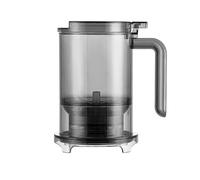 FUANA For Ingenuitea Loose Leaf Tea Maker Plastic Kitchen Infuser with Removable Fine Mesh Strainer for Tea and Coffee Brewing Black White 15x10x10cm A