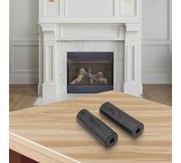 FUANA for Magnetic Fireplace Draft Cover for Wood-Burning and Gas Fireplaces, 36"L x 4"W, 36"L x 6"W, 40"L x 4"W, 40"L x 6"W Options, Black, 2-Pack, Made of Magnetic Rubber Radiator Accessories