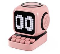 FUANA for Retro Wireless Speaker, 10W Sound Robot Smart Speaker with 15W Magnetic Wireless Charging, Alarm Clock, 2600mAh Battery, Touch-Activated Emoticon, Compact Mini Design for On-the-Go Use